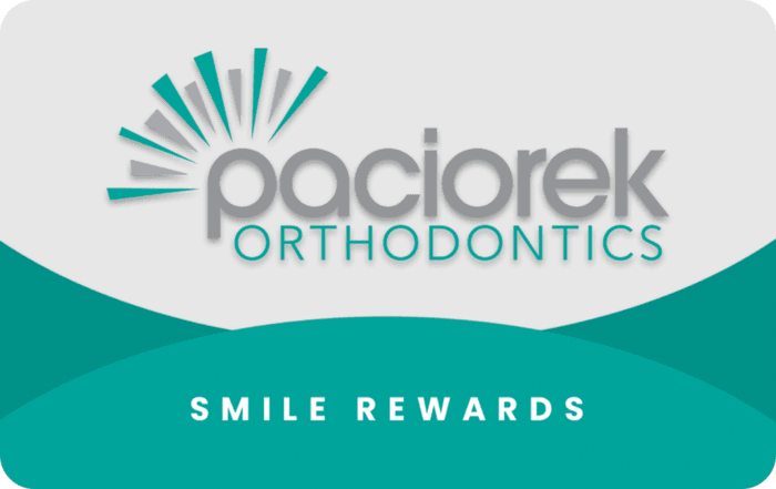 Paciorek Orthodontics patient rewards hub logo